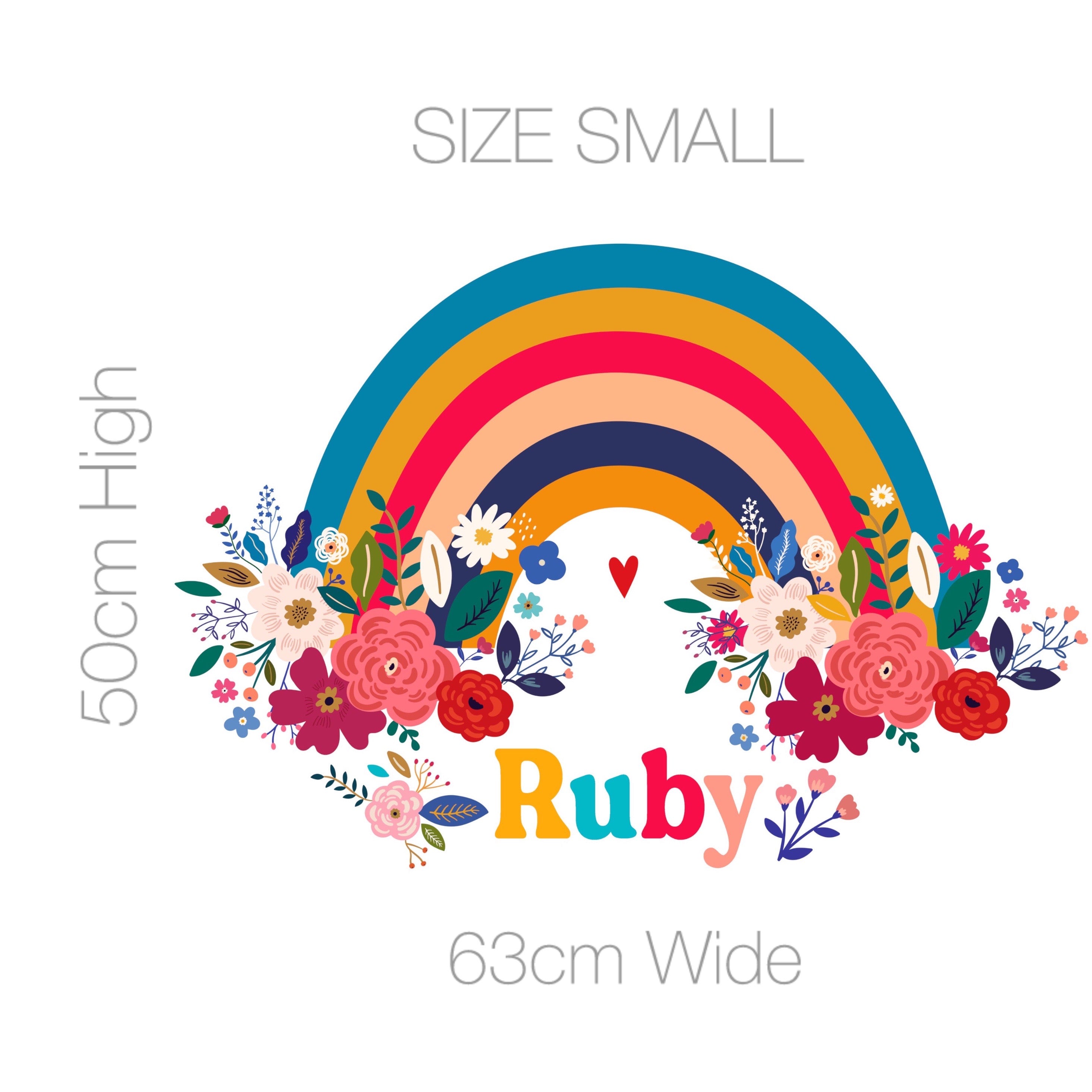 Decals Rainbow Blossom - Personalised