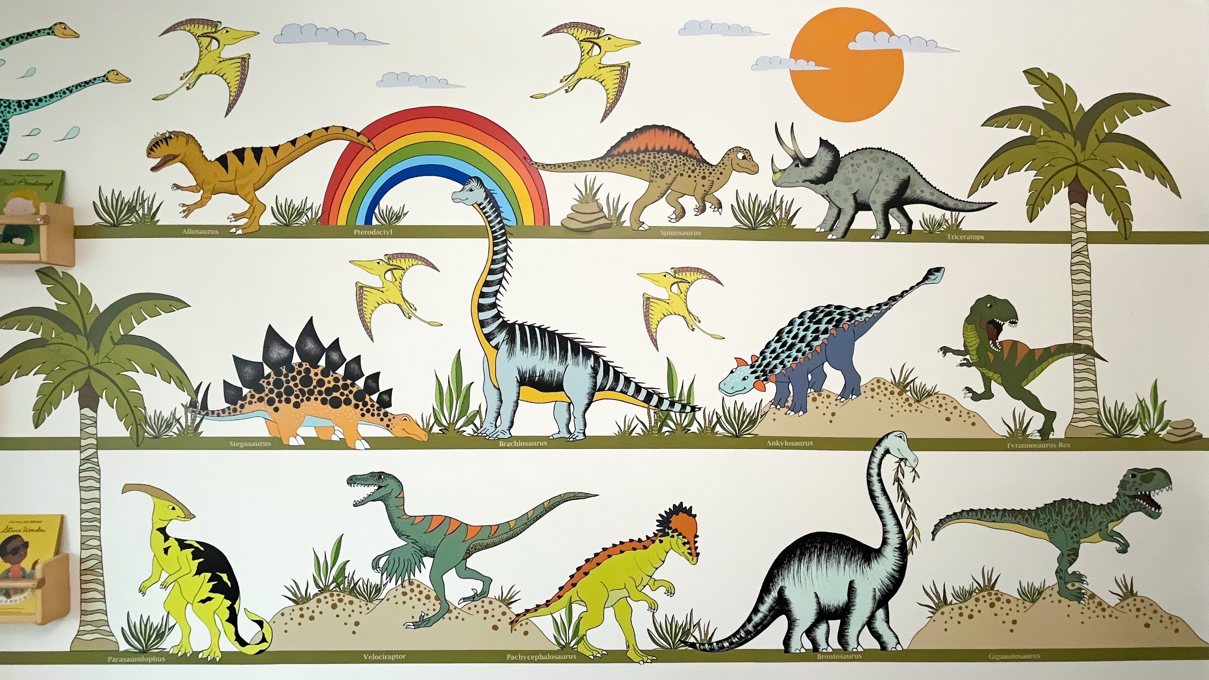 Decals DINOSAUR LEARN NAME CHART