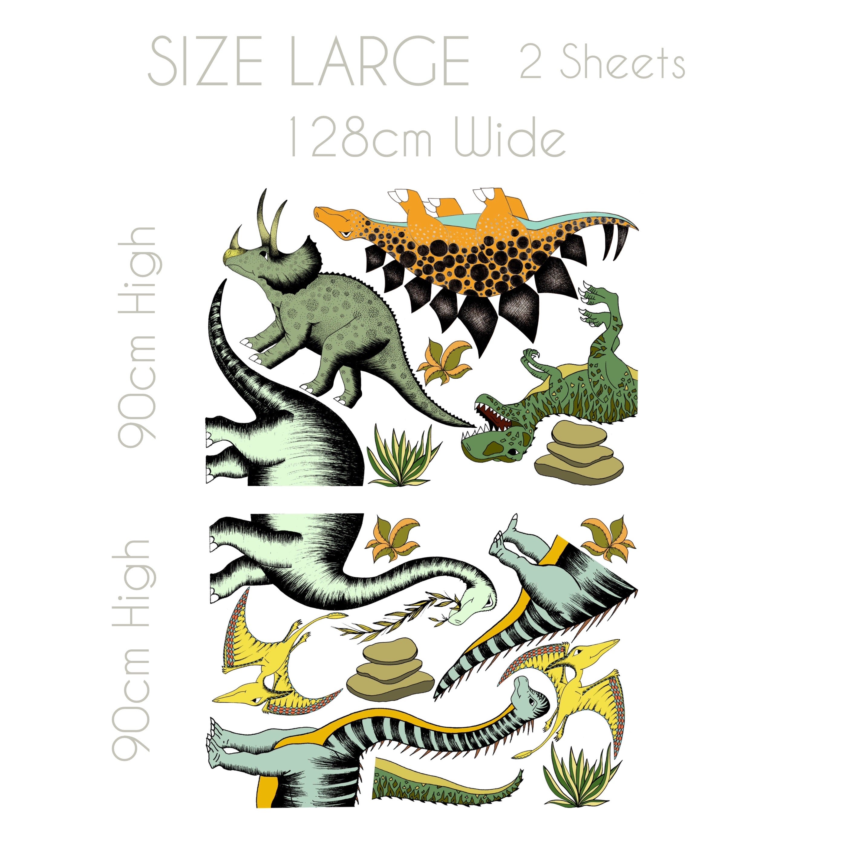 Decals Jungle Super Sized Dinosaur Pack