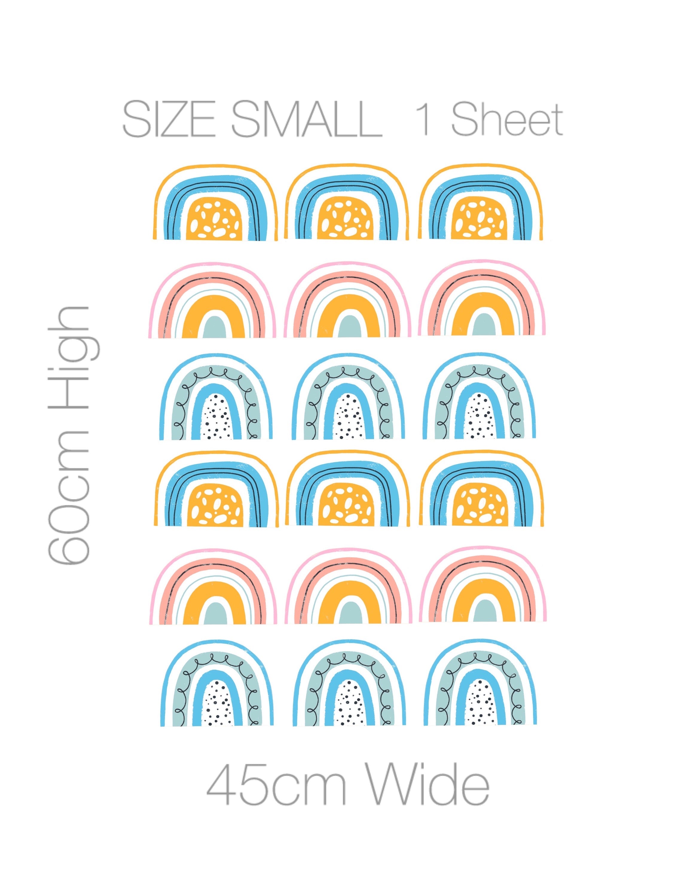 Decal Mini - Pastel Rainbow