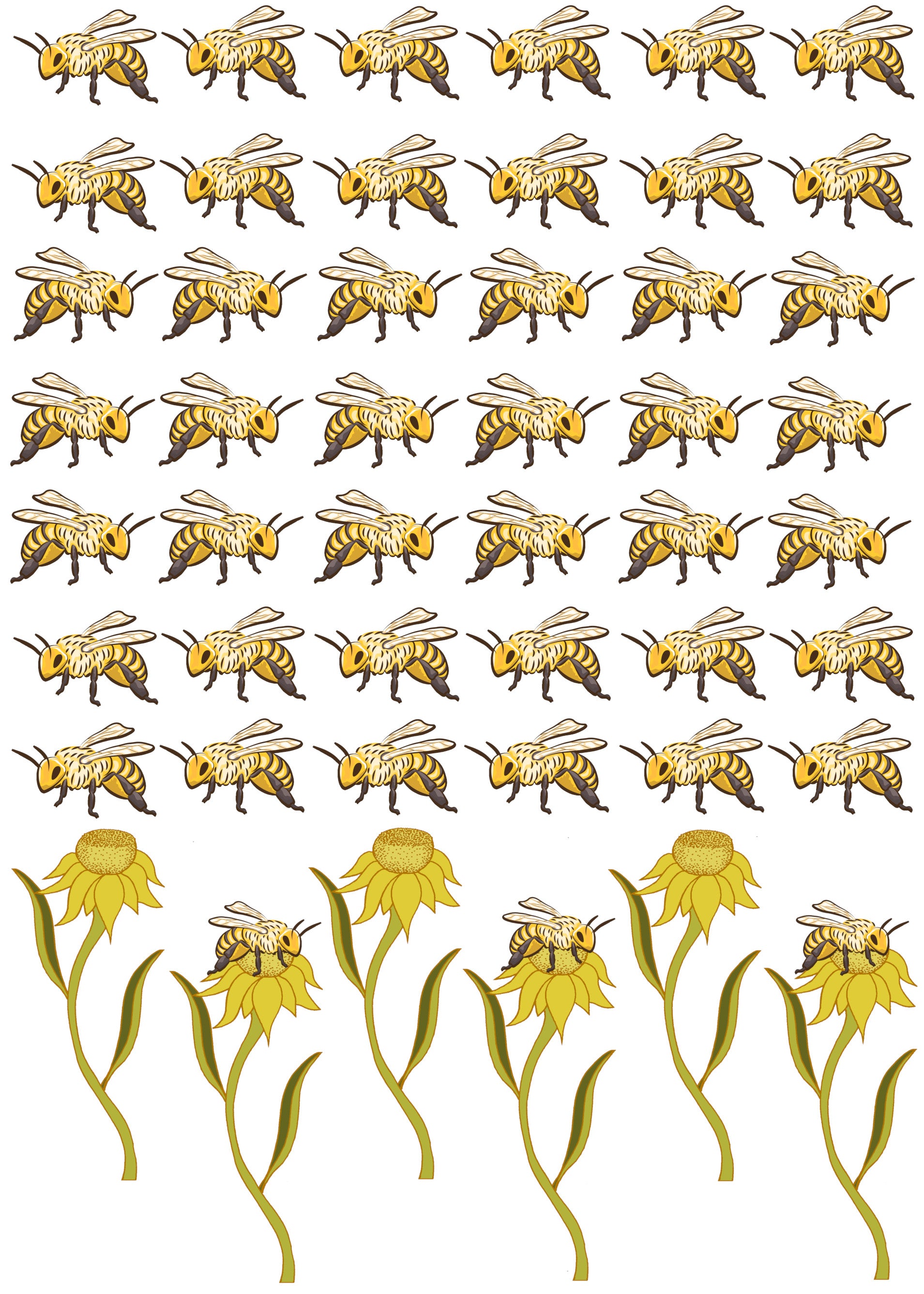 Decal Mini - Busy Bees