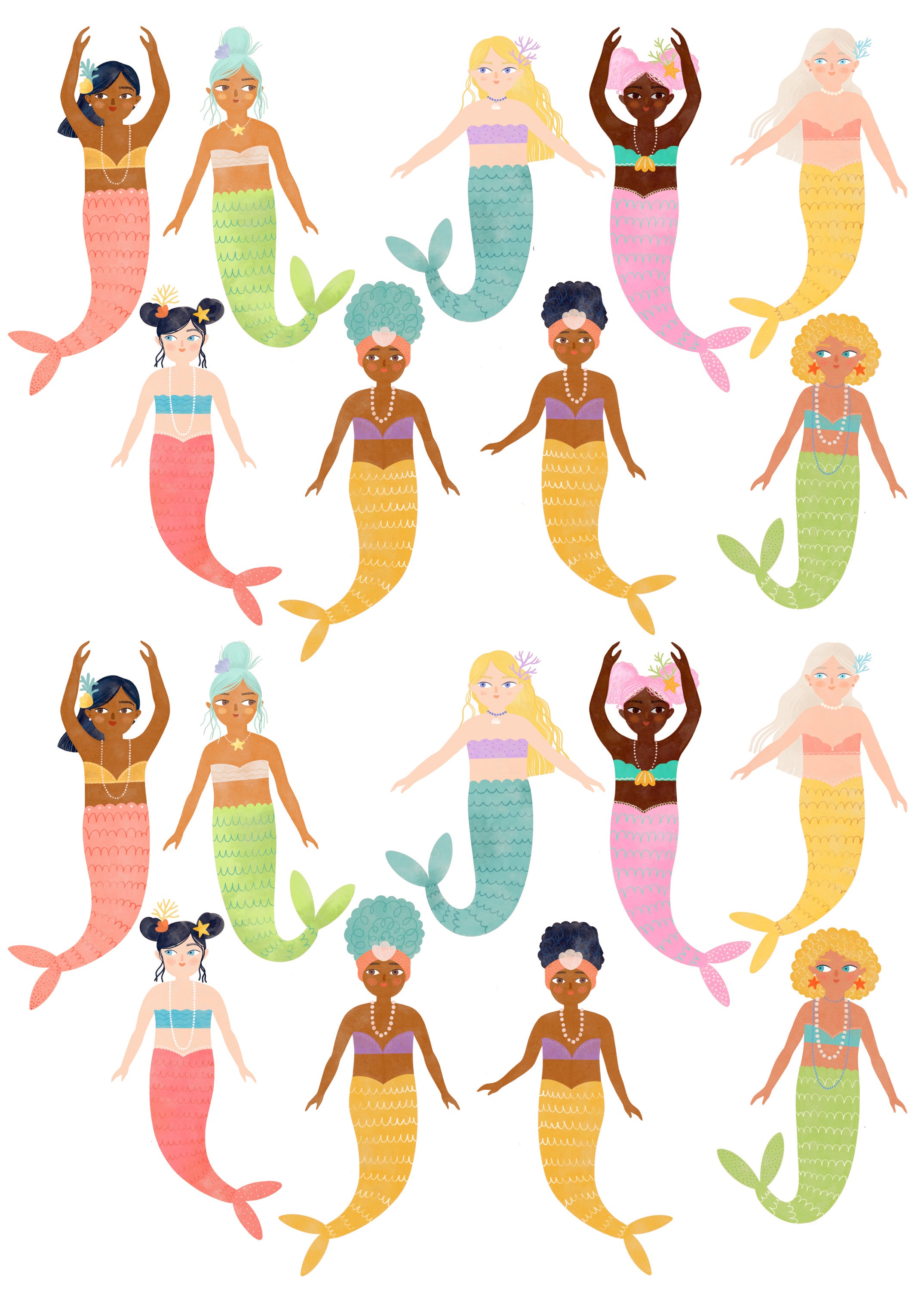 Decal Mini - Mermaids