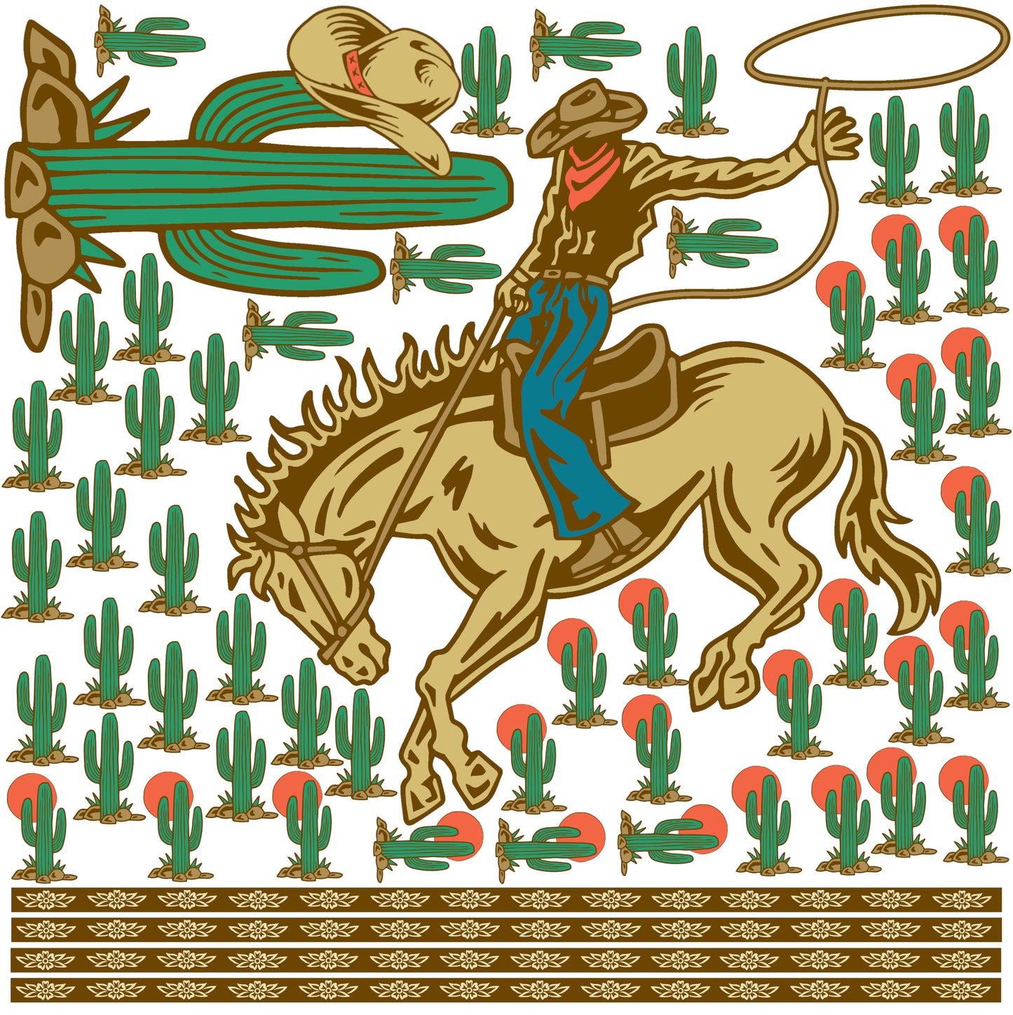 Decals - Western Collection Super Sized Cowboy