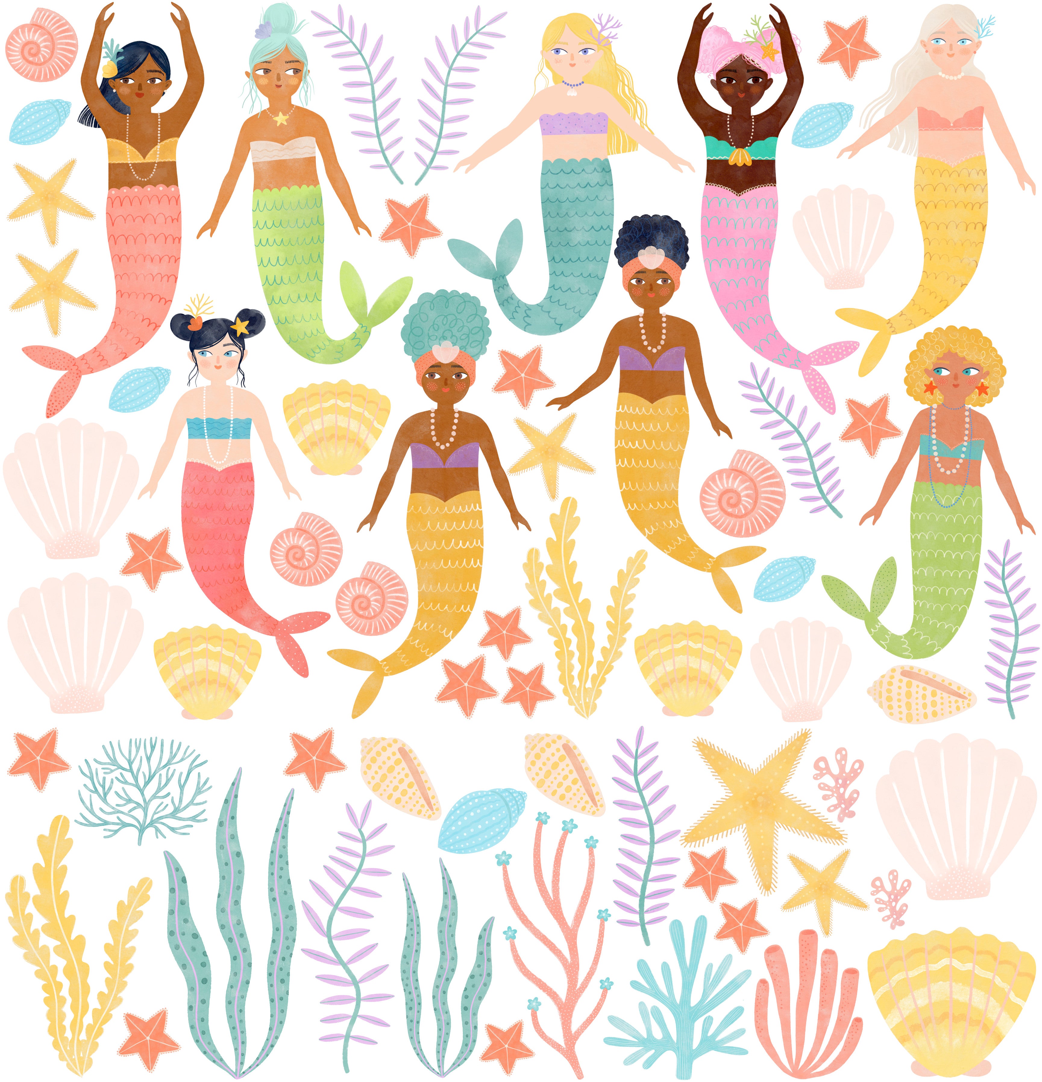 Mermaid Decals