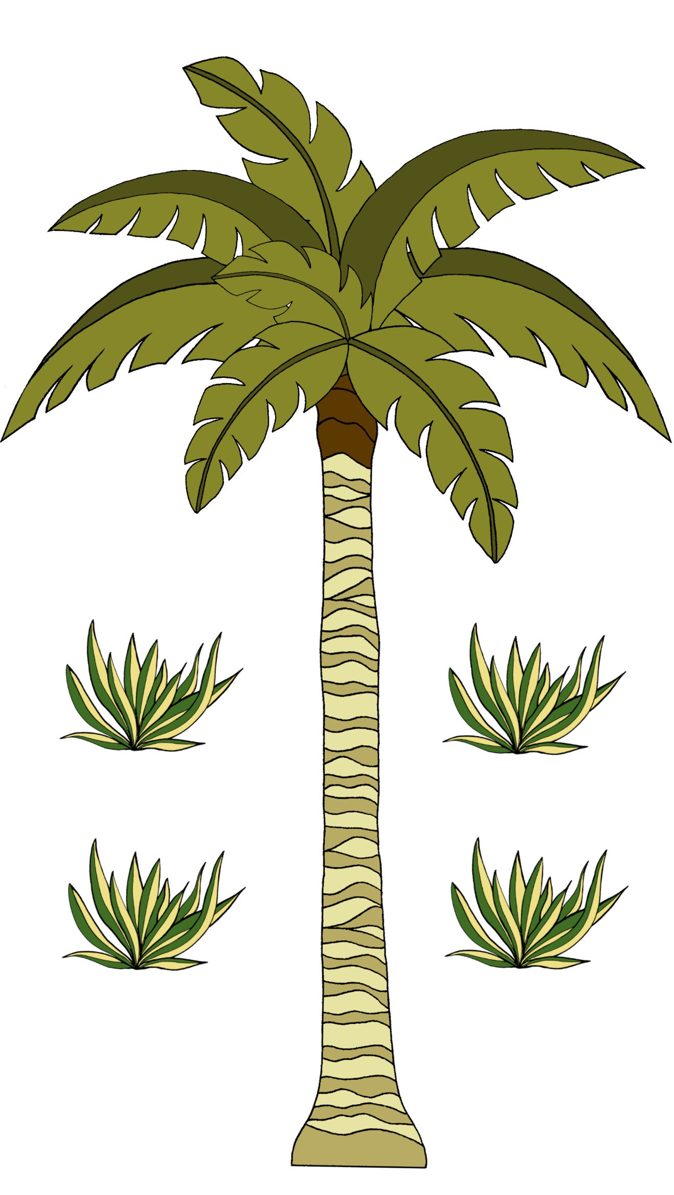 Decal Single Palm