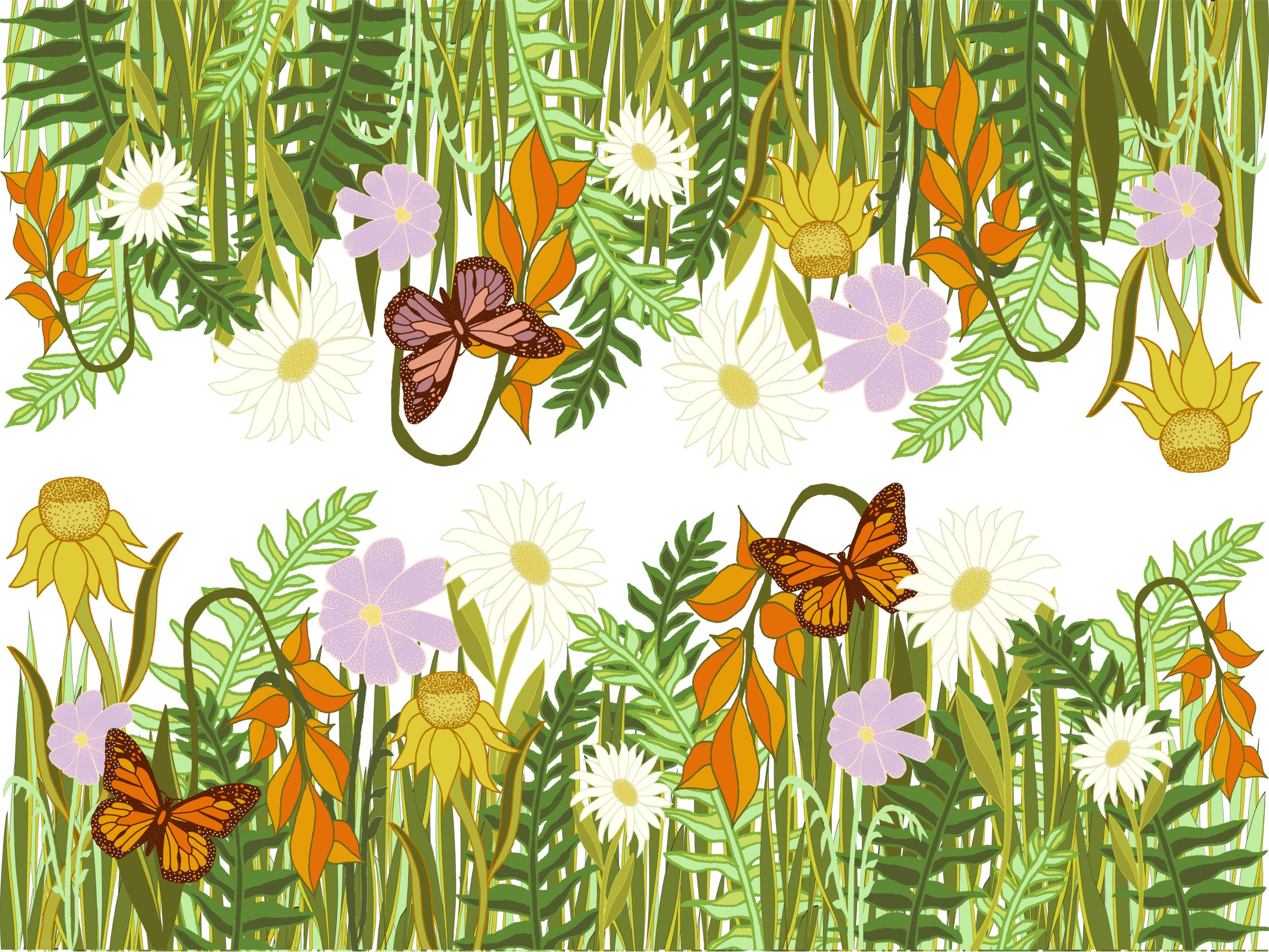 Decal Enchanted Garden / Flower Border