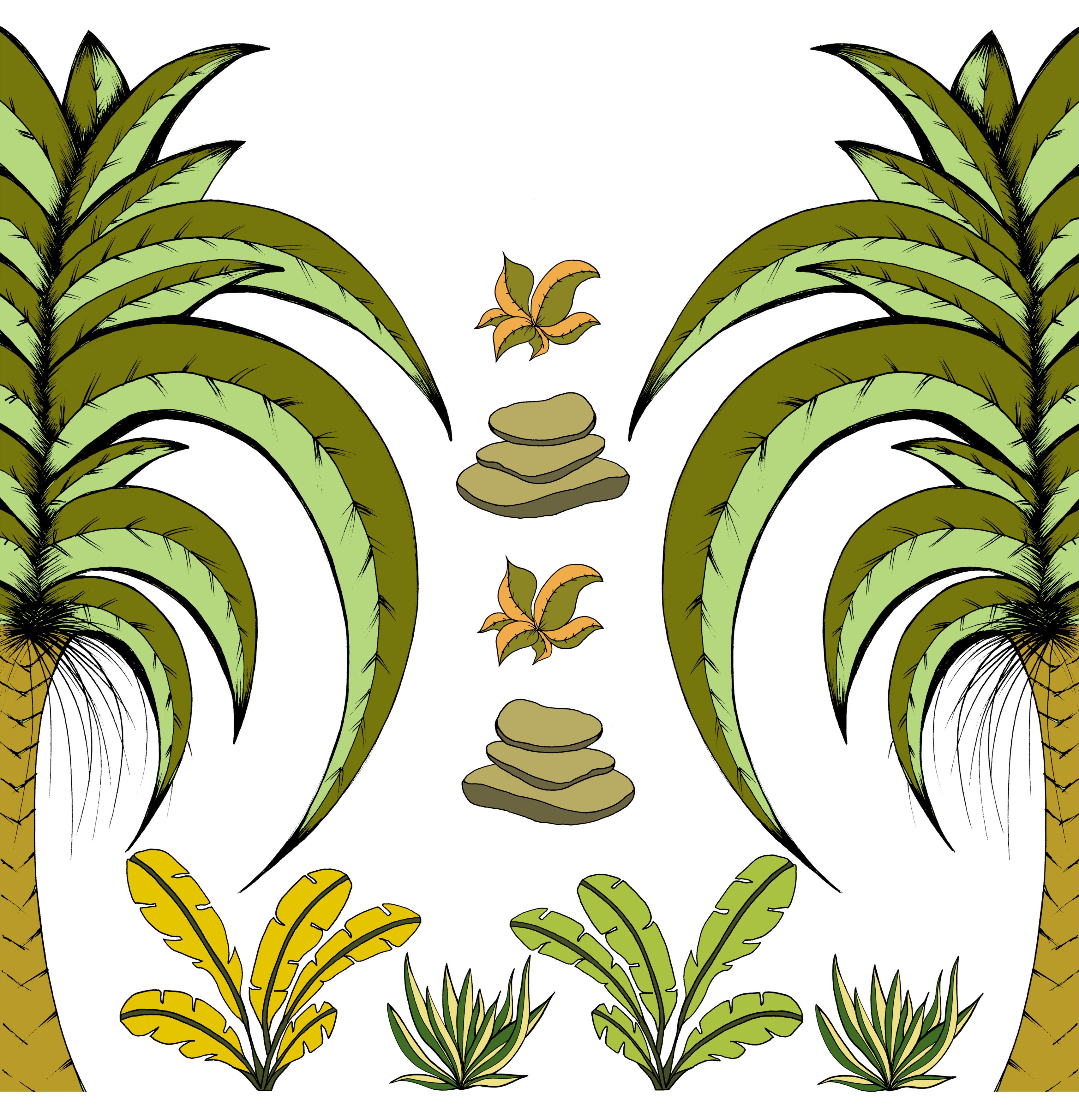 Decal Jungle Palm Pack